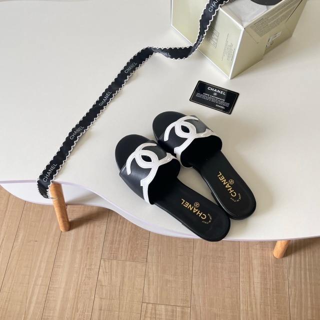Leather Luxury Women Casual Slides