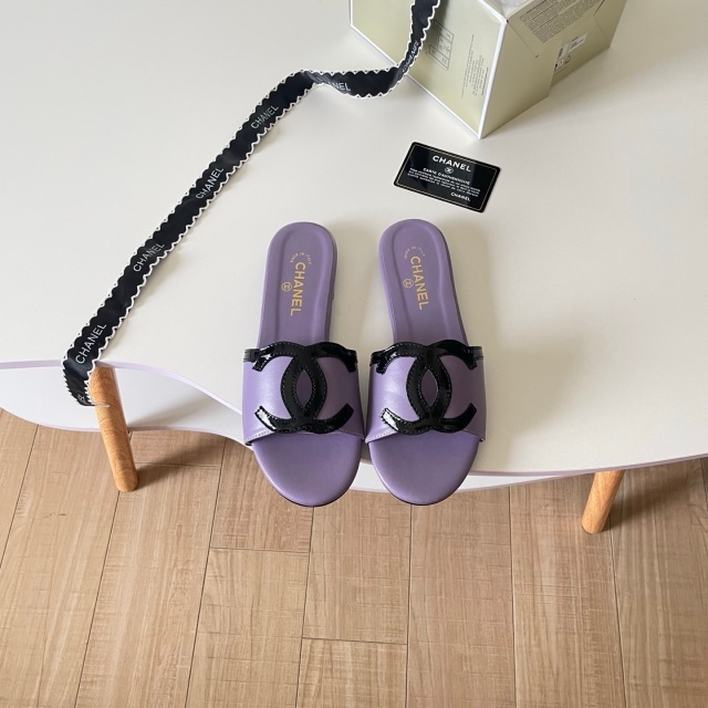 Leather Luxury Women Casual Slides