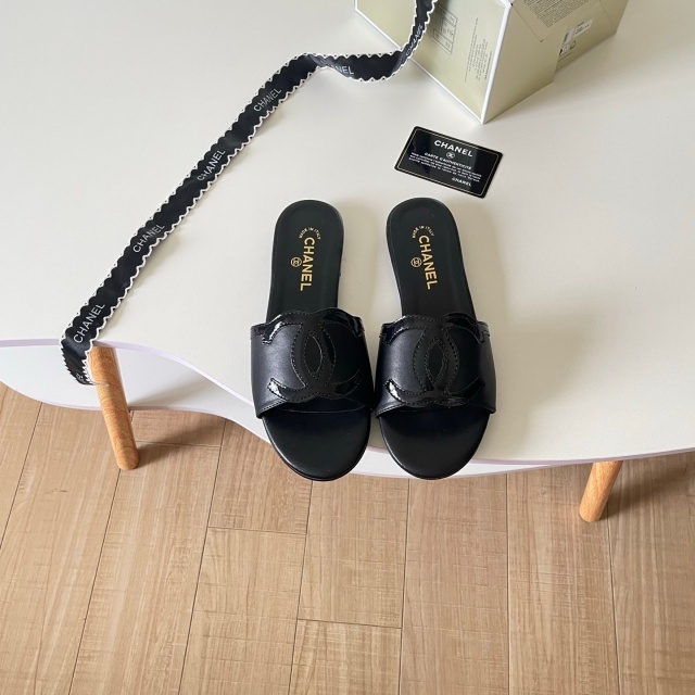 Leather Luxury Women Casual Slides