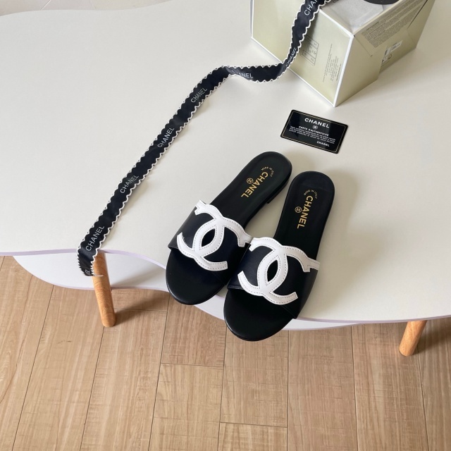 Leather Luxury Women Casual Slides