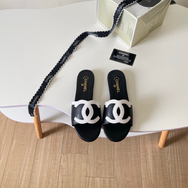 Leather Luxury Women Casual Slides