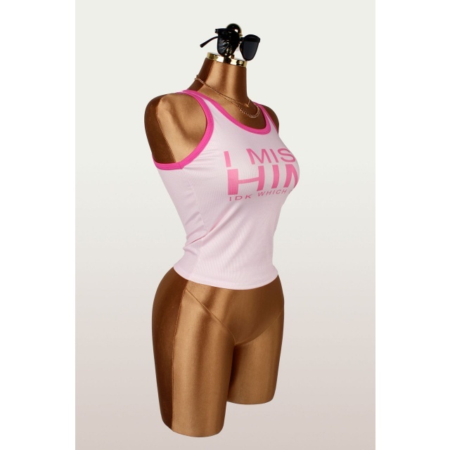 Letters Printed Cropped Top