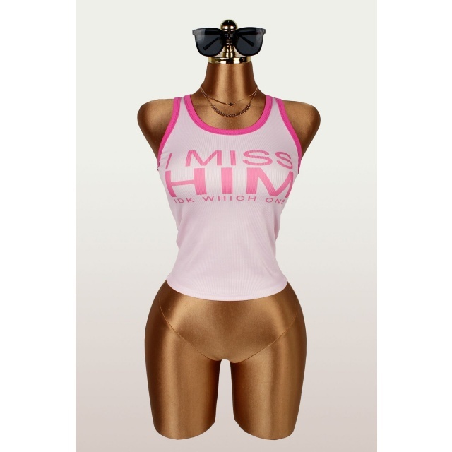 Letters Printed Cropped Top