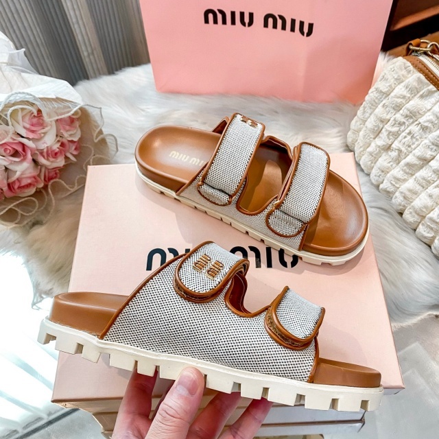 Luxury Fashion Women Velcro Flat Sandals