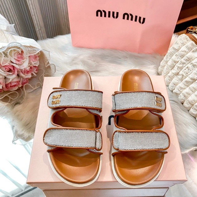 Luxury Fashion Women Velcro Flat Sandals
