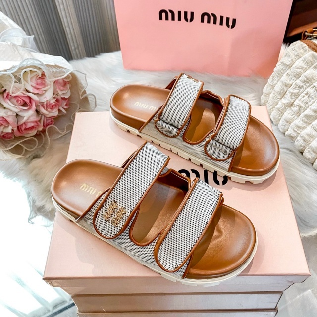 Luxury Fashion Women Velcro Flat Sandals