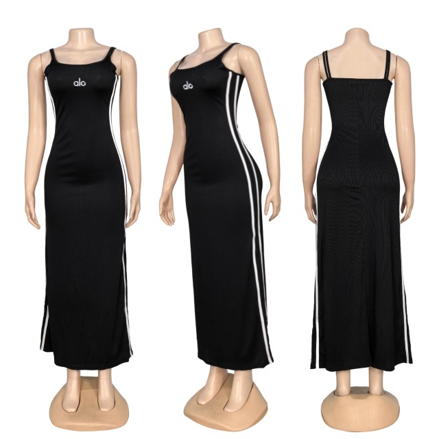 Fashion Embroidery Sleeveless Maxi Dress