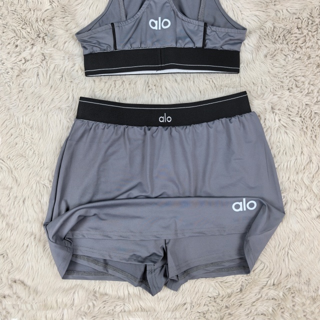 Fashion Embroidery Sport Shorts Skirt Set