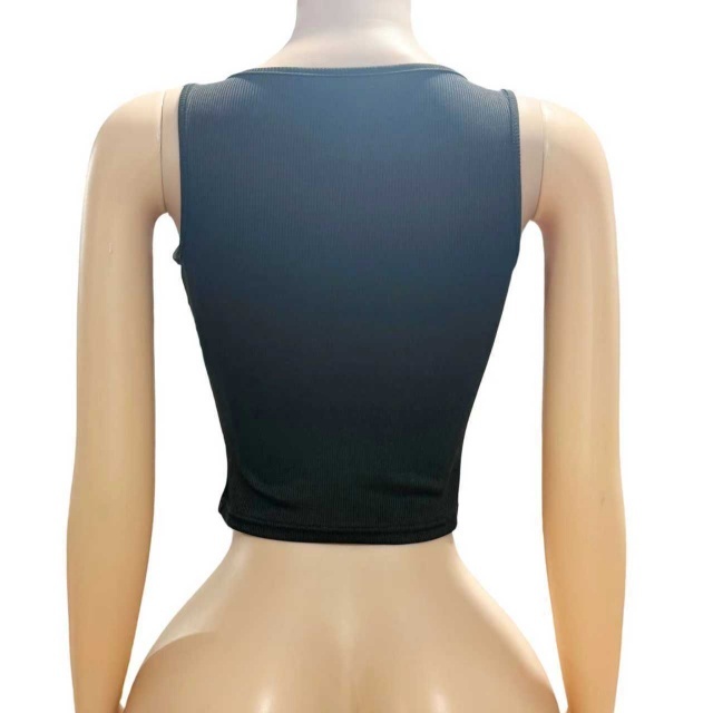 Hollow Out Tie-Front Tank Top