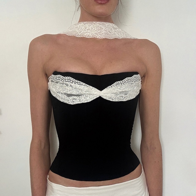 Lace - spliced Slimming Camisole Top