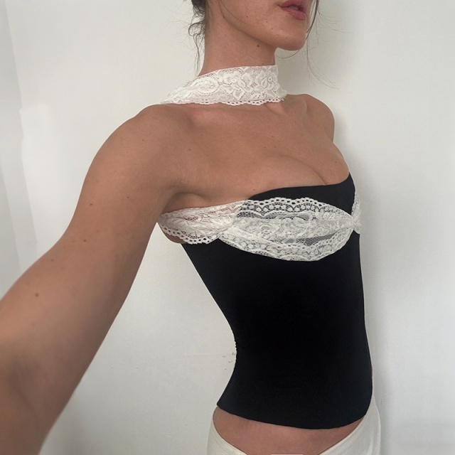 Lace - spliced Slimming Camisole Top