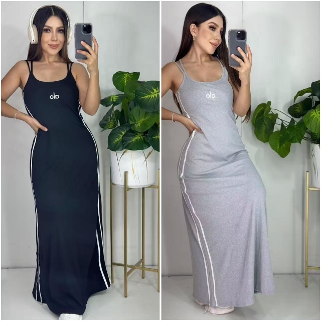 Fashion Embroidery Sleeveless Maxi Dress