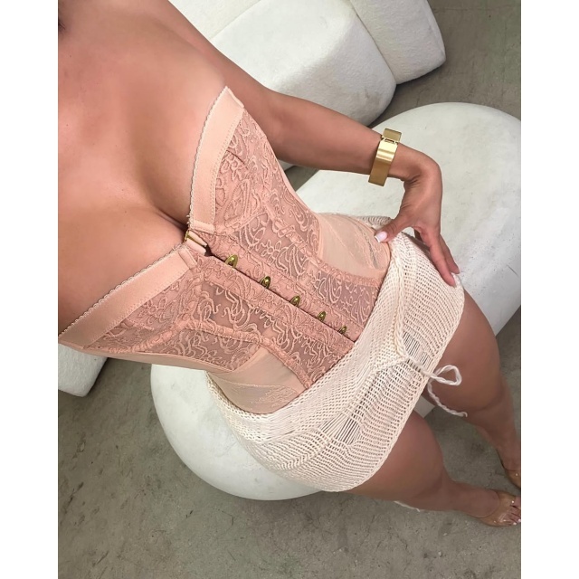 Strapless Lace Corset Top