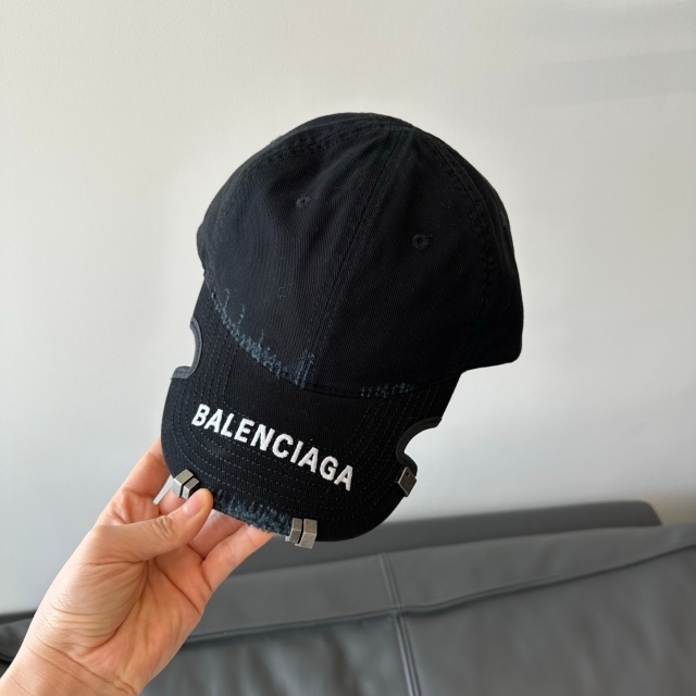 Washed Distressed Cut Out Baseball Caps