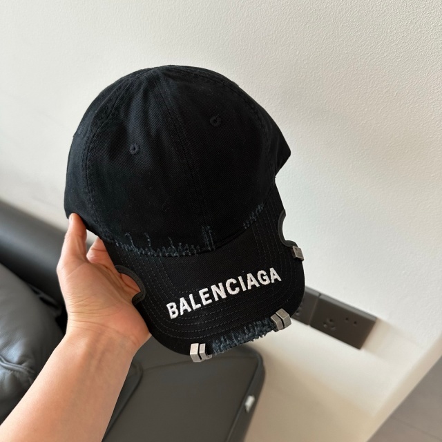 Washed Distressed Cut Out Baseball Caps