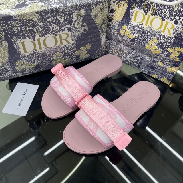 Fashion Embroidery Velcro Flat Sandals