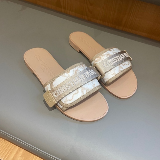 Fashion Embroidery Velcro Flat Sandals