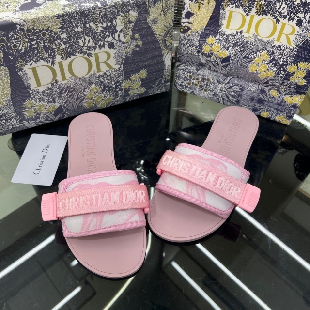 Fashion Embroidery Velcro Flat Sandals