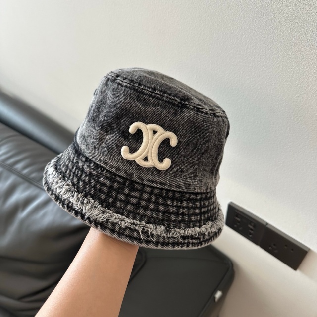 Denim Tassel Unisex Bucket Hats