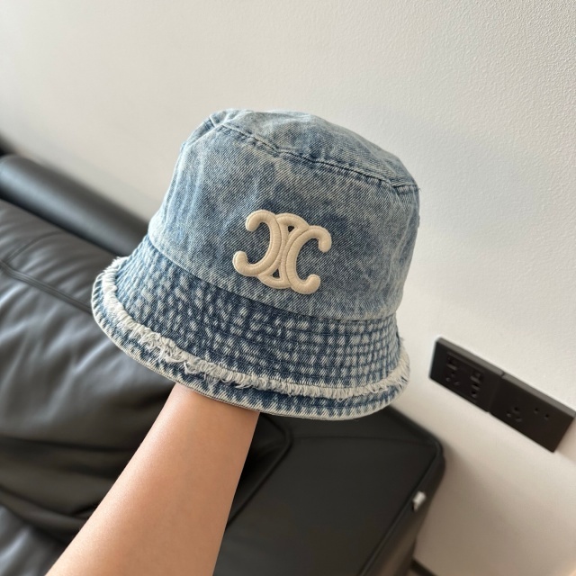Denim Tassel Unisex Bucket Hats