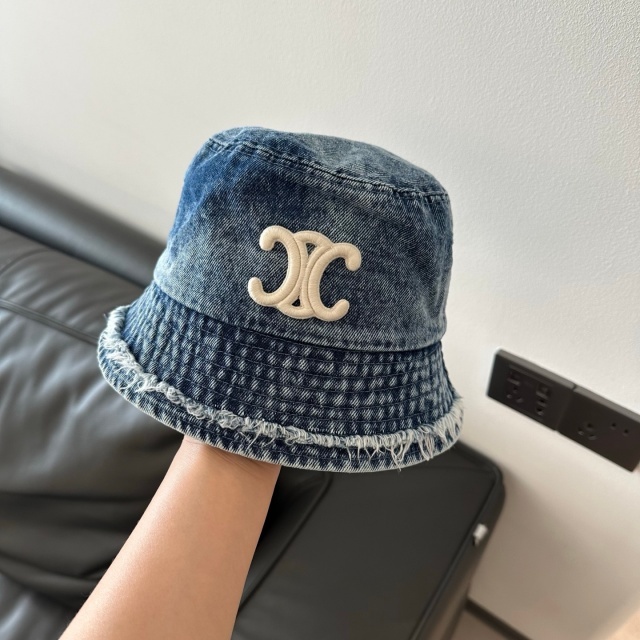 Denim Tassel Unisex Bucket Hats