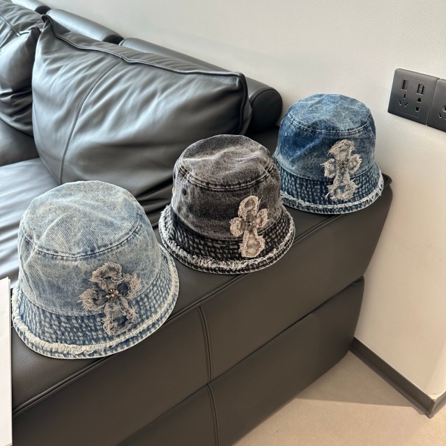 Fashion Denim Tassel Bucket Hats