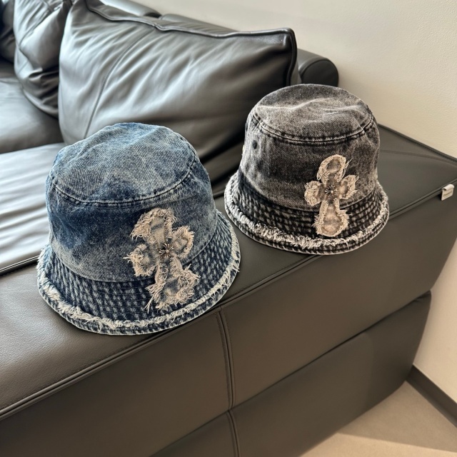 Fashion Denim Tassel Bucket Hats