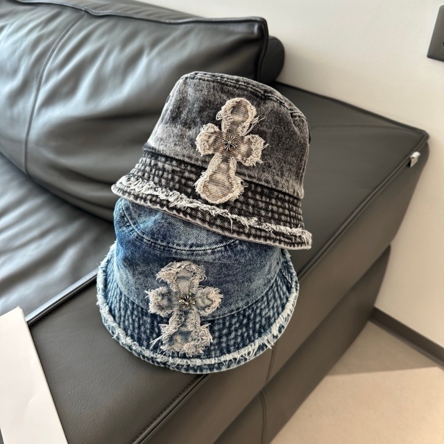 Fashion Denim Tassel Bucket Hats
