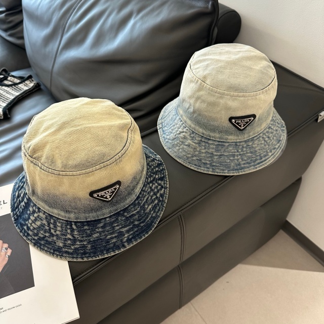 Fashion Logo Denim Chic Bucket Hats