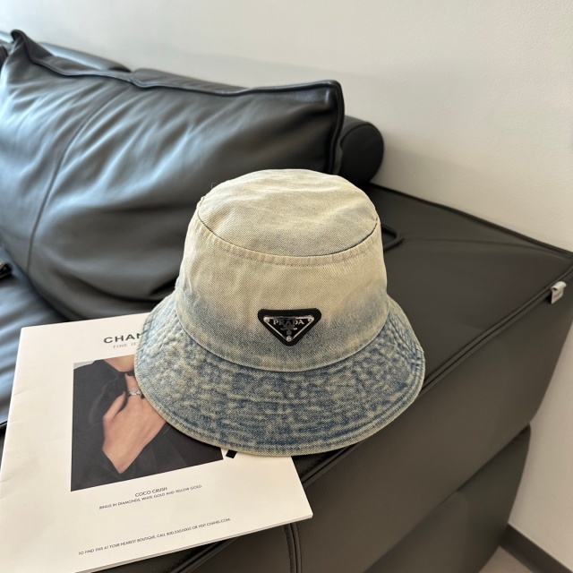 Fashion Logo Denim Chic Bucket Hats