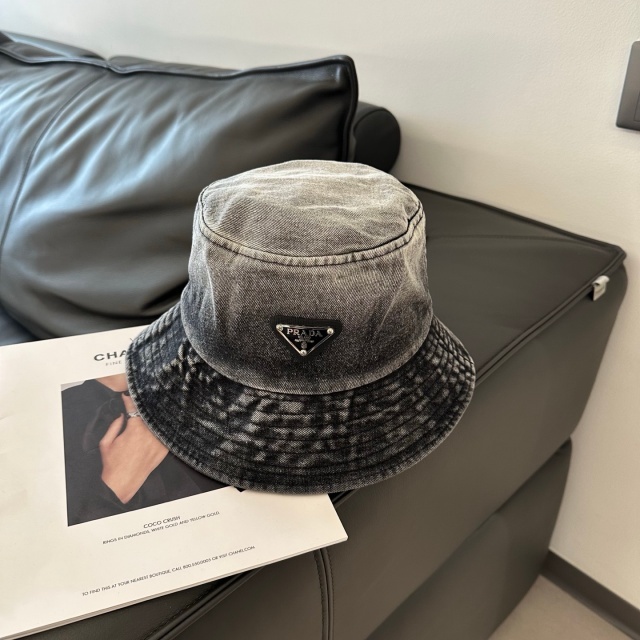 Fashion Logo Denim Chic Bucket Hats