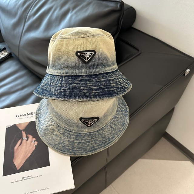 Fashion Logo Denim Chic Bucket Hats