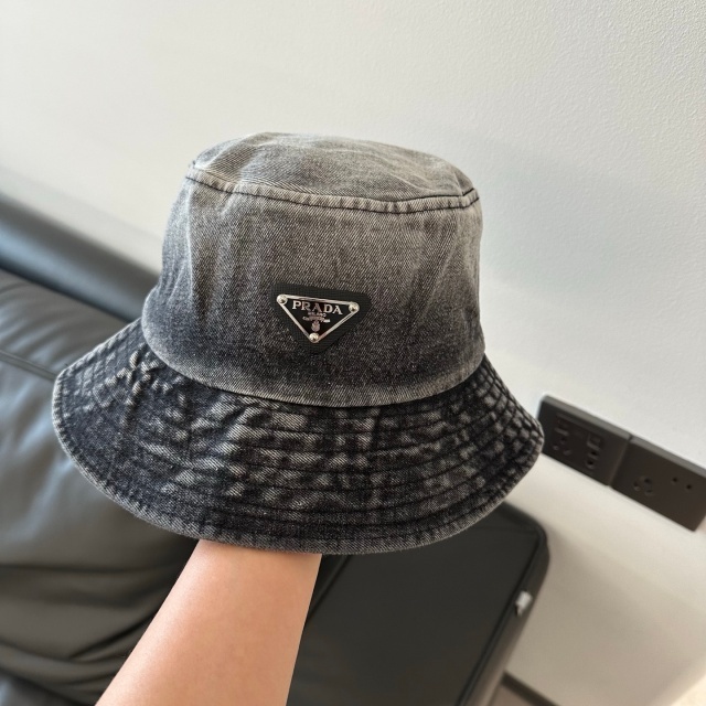 Fashion Logo Denim Chic Bucket Hats