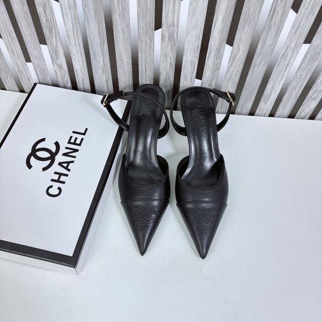 Sexy Color Block Leather High Heeled Sandals