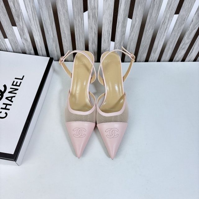 Sexy Pointed Toe Mesh High Heeled Sandals