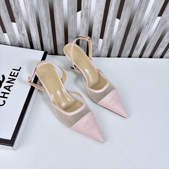 Sexy Pointed Toe Mesh High Heeled Sandals