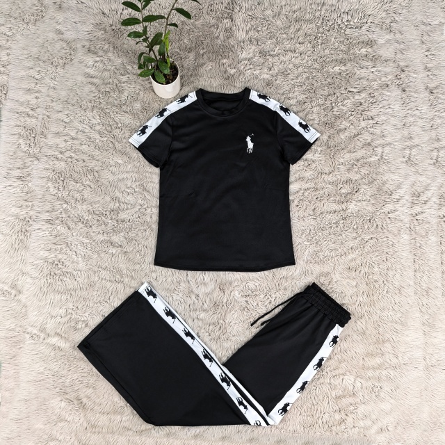 Fashion Short Sleeve Casual Pants Suit
