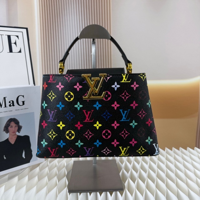 Metal Logo Leather Printed Crossbody Bags