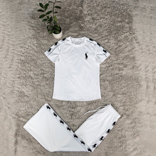 Fashion Short Sleeve Casual Pants Suit