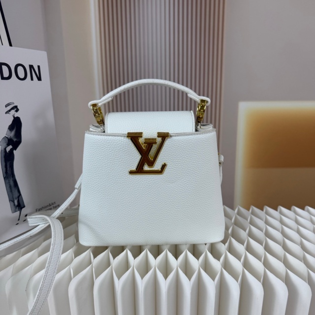Metal Logo Leather Fashion Crossbody Bucket Bags