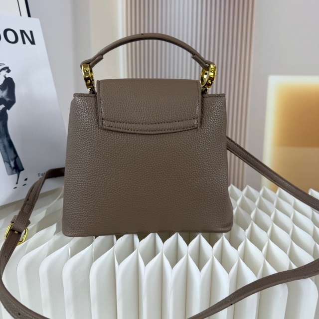 Metal Logo Leather Fashion Crossbody Bucket Bags