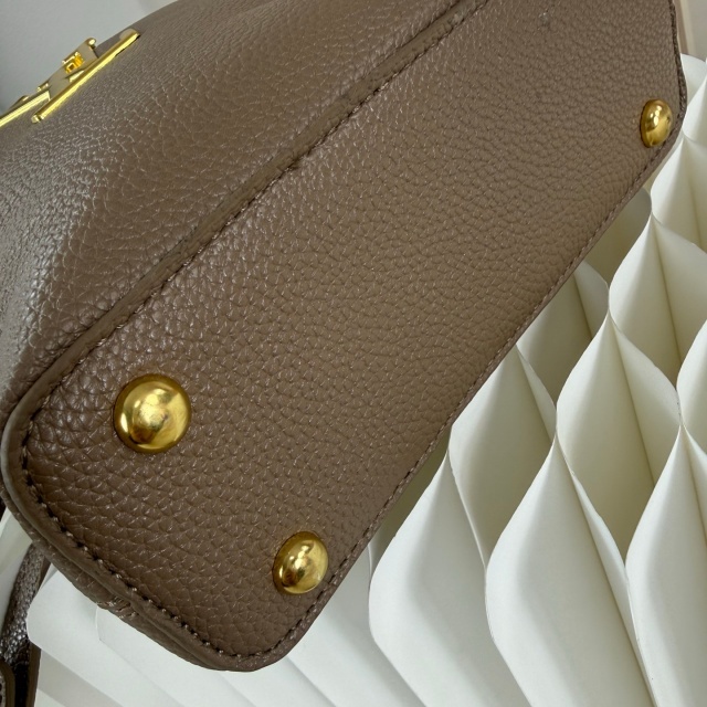 Metal Logo Leather Fashion Crossbody Bucket Bags