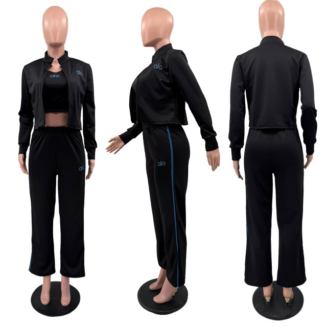 Fashion Embroidery Women Casual Tracksuit Set