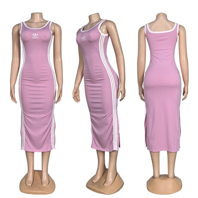 Fashion Embroidery Casual Slit Maxi Dress