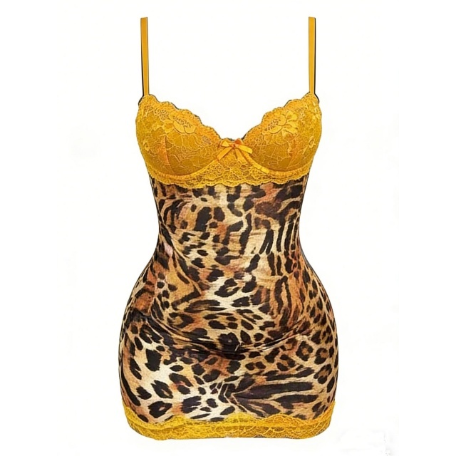 Lace-Trimmed Cami Dress