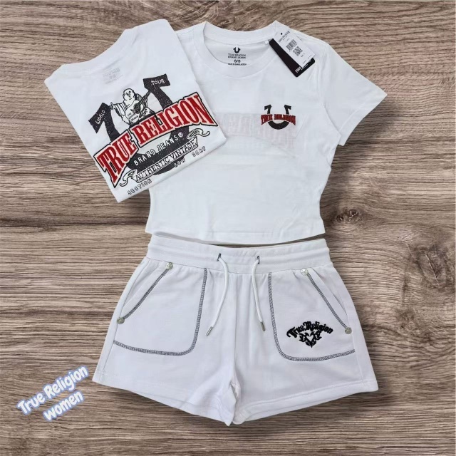 Casual Style Printed Top Slim Fit Short Set