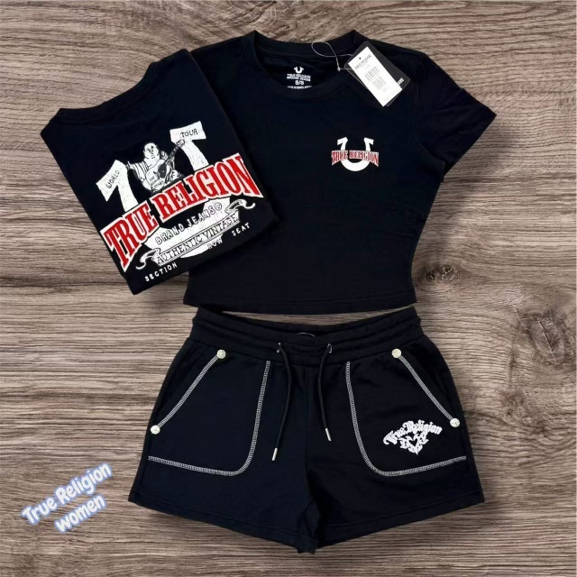 Casual Style Printed Top Slim Fit Short Set
