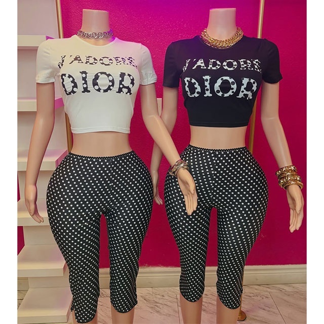 Letters Printed Casual Cropped Top