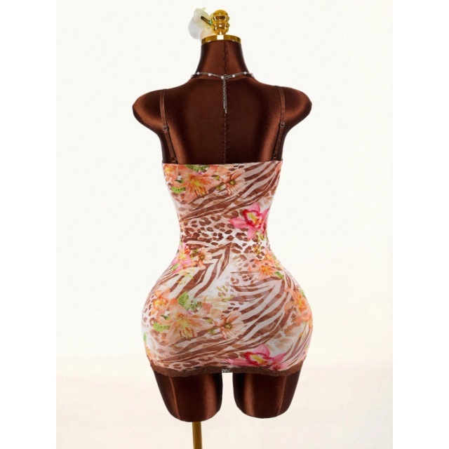 Lace-Trimmed Cami Dress