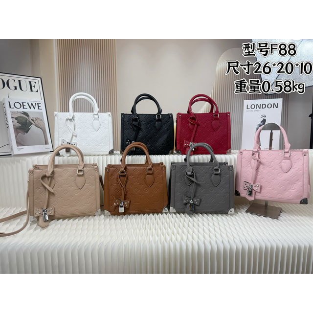 Leather Embossing Luxury Women Crossbody Handbags